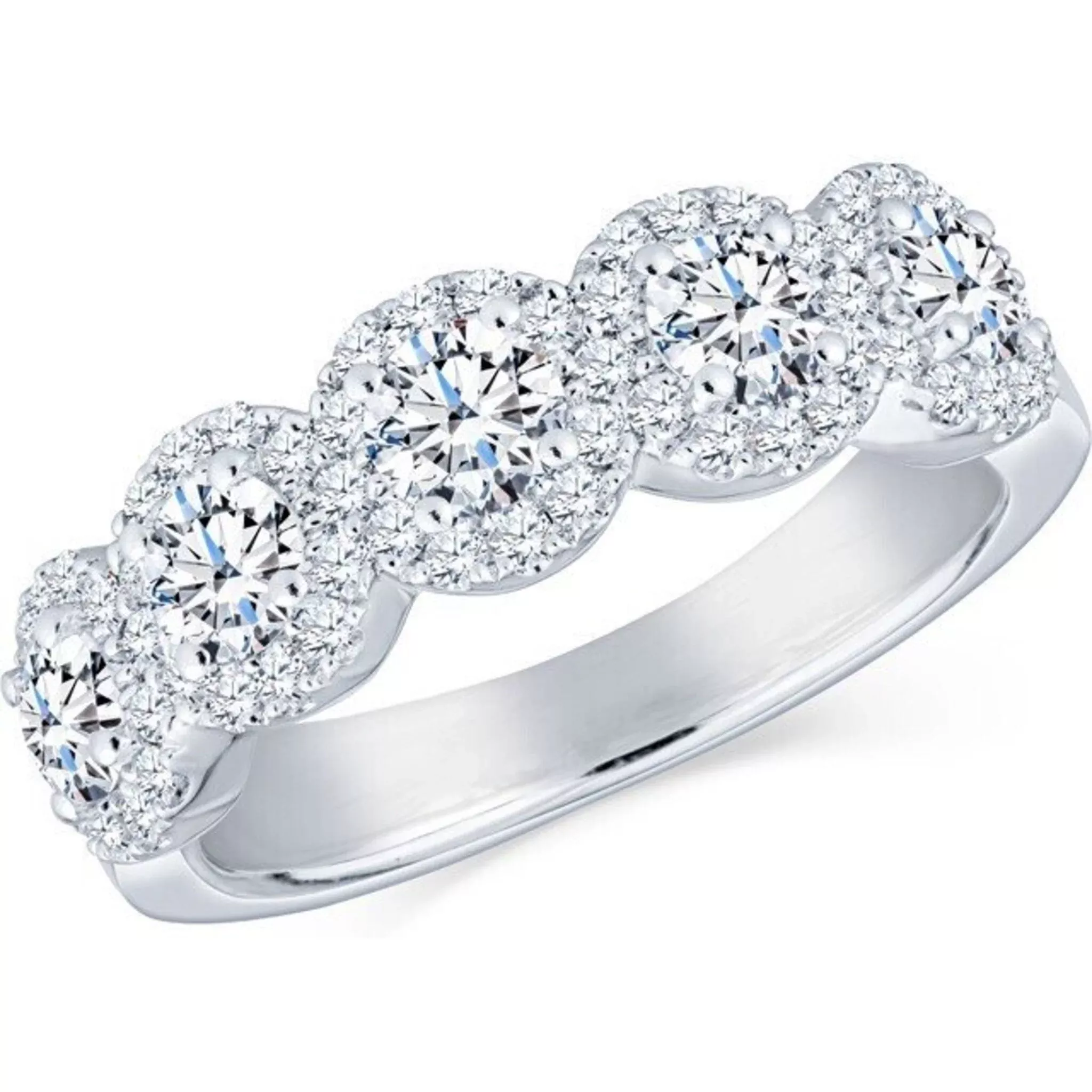 Halo White Gold Anniversary Band
