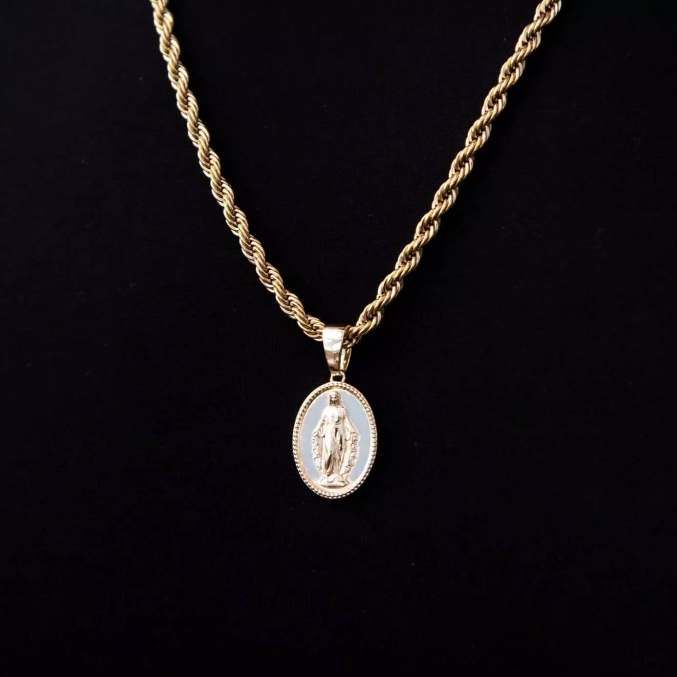 Micro Lady of Guadalupe Pendant