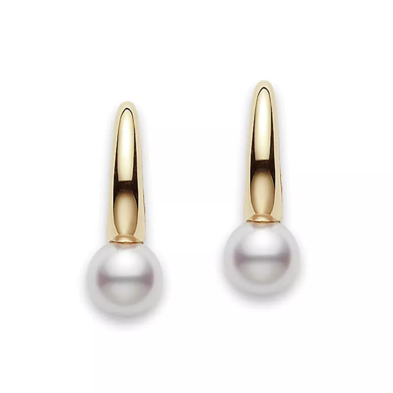 Mikimoto Classic Elegance Akoya Cultured Pearl Earrings 18K