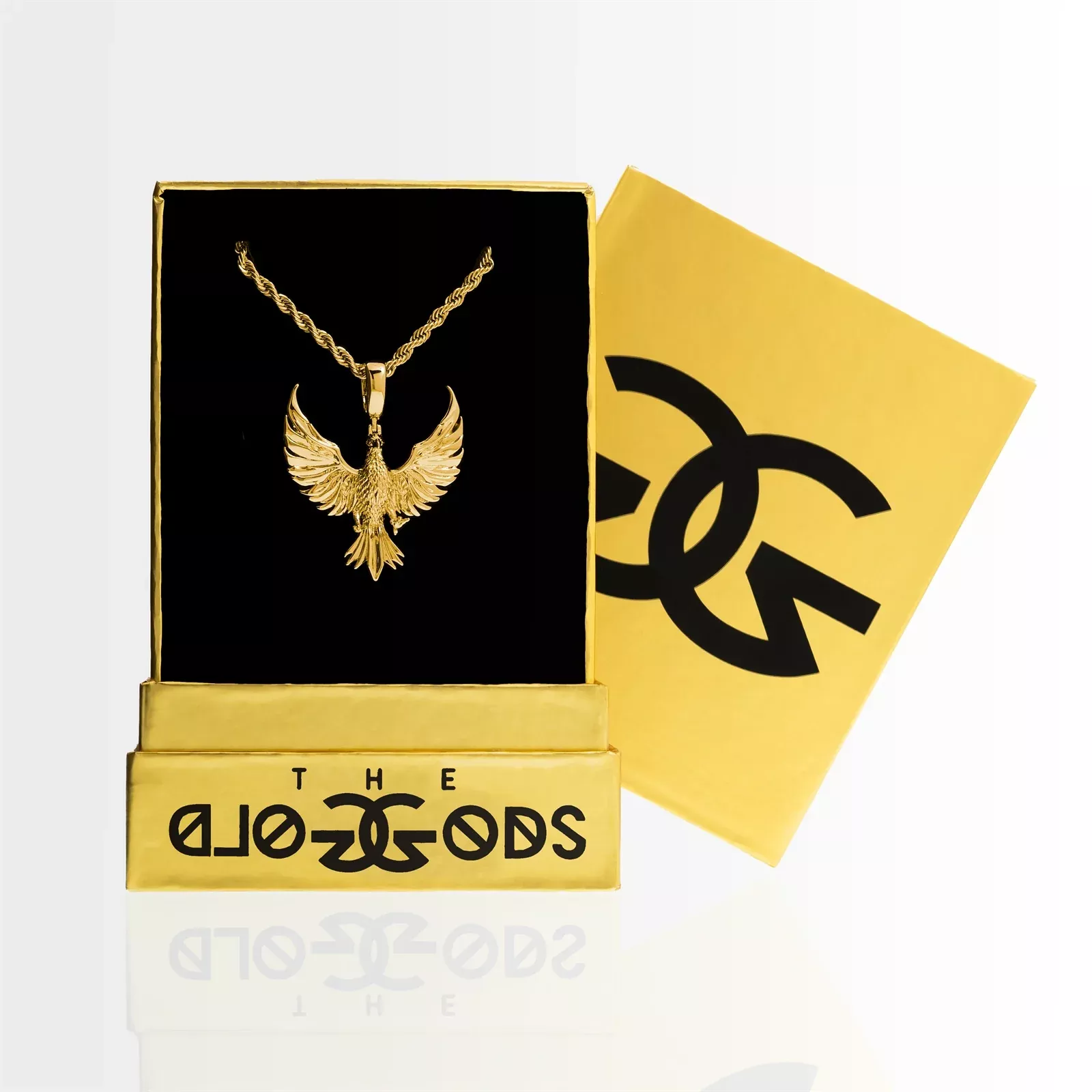 Phoenix Necklace Pendant & Rope Chain