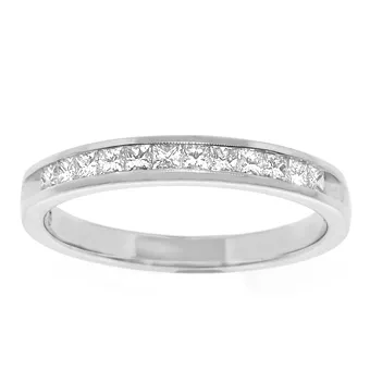 Princess Cut Diamond Band 1/3 cttw