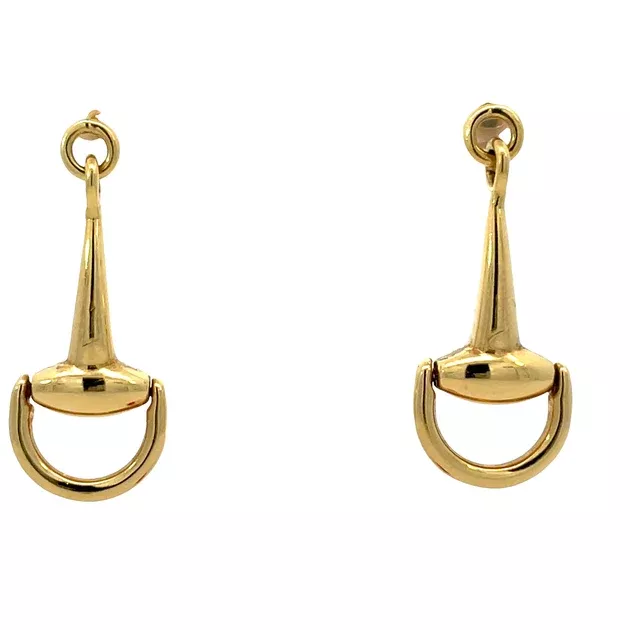 Roberto Coin 18K Yellow Gold Horsebit Drop Earrings