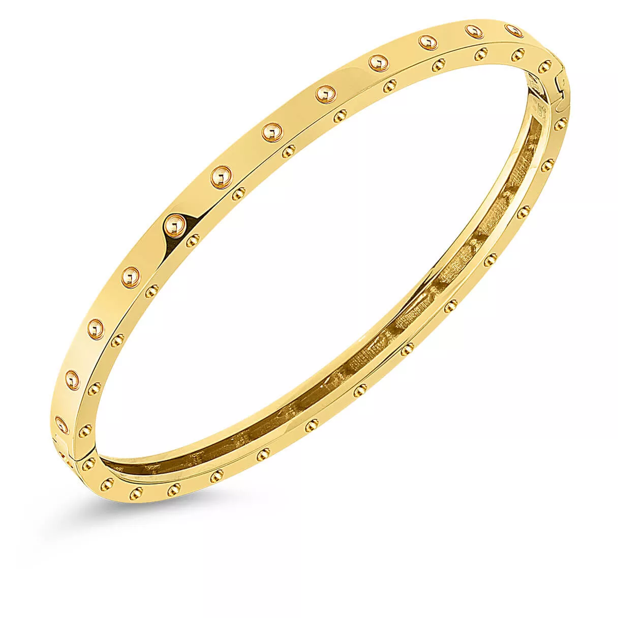 Roberto Coin 18K Yellow Gold Pois Moi Oval Bangle