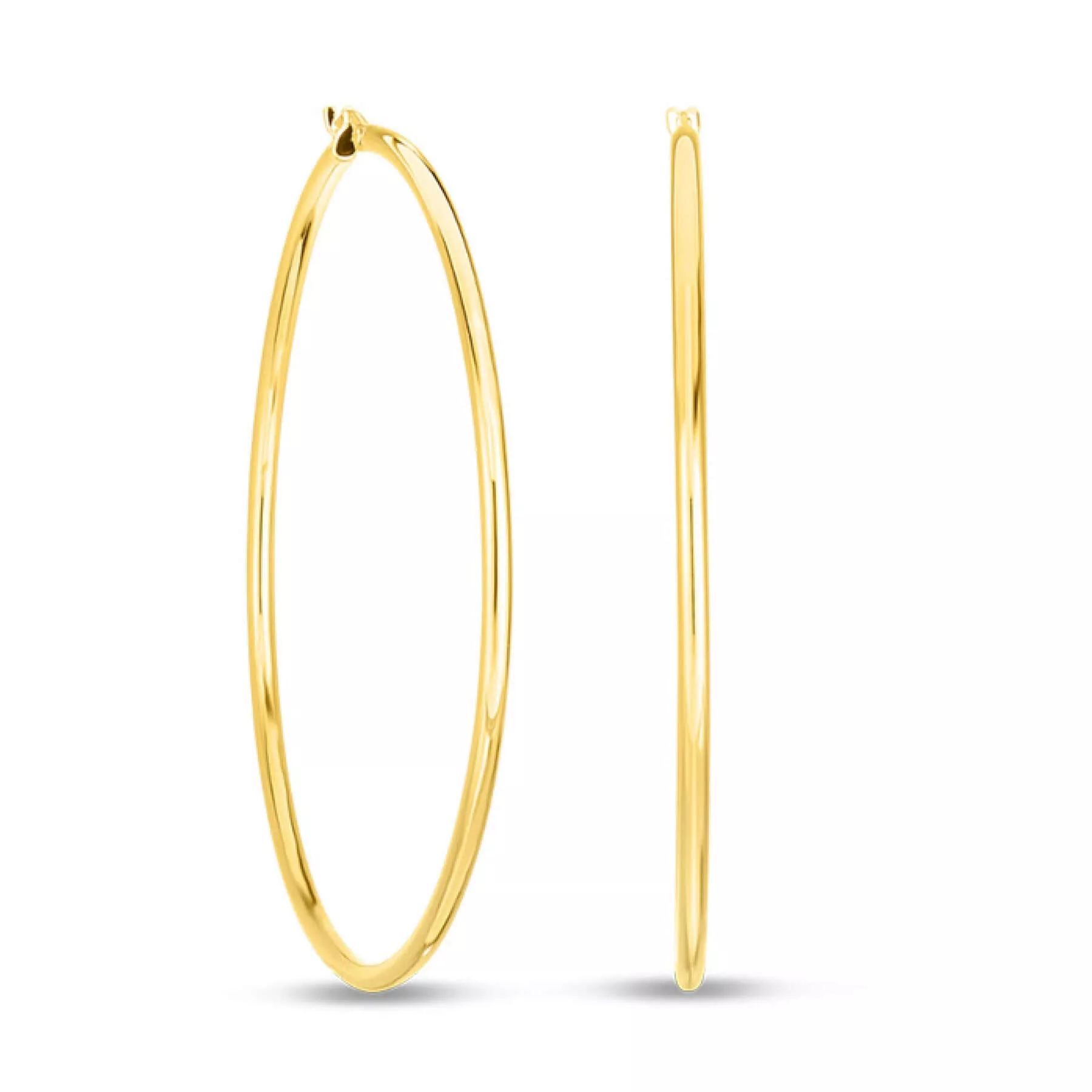 Roberto Coin Basic Gold Large Hoop Earings 18K