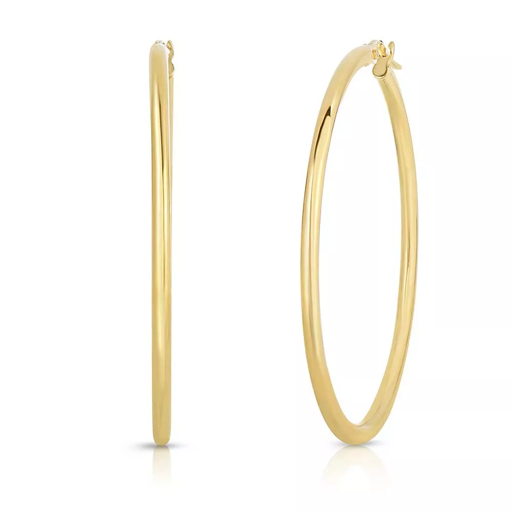 Roberto Coin Perfect Gold Hoop Earrings 18K