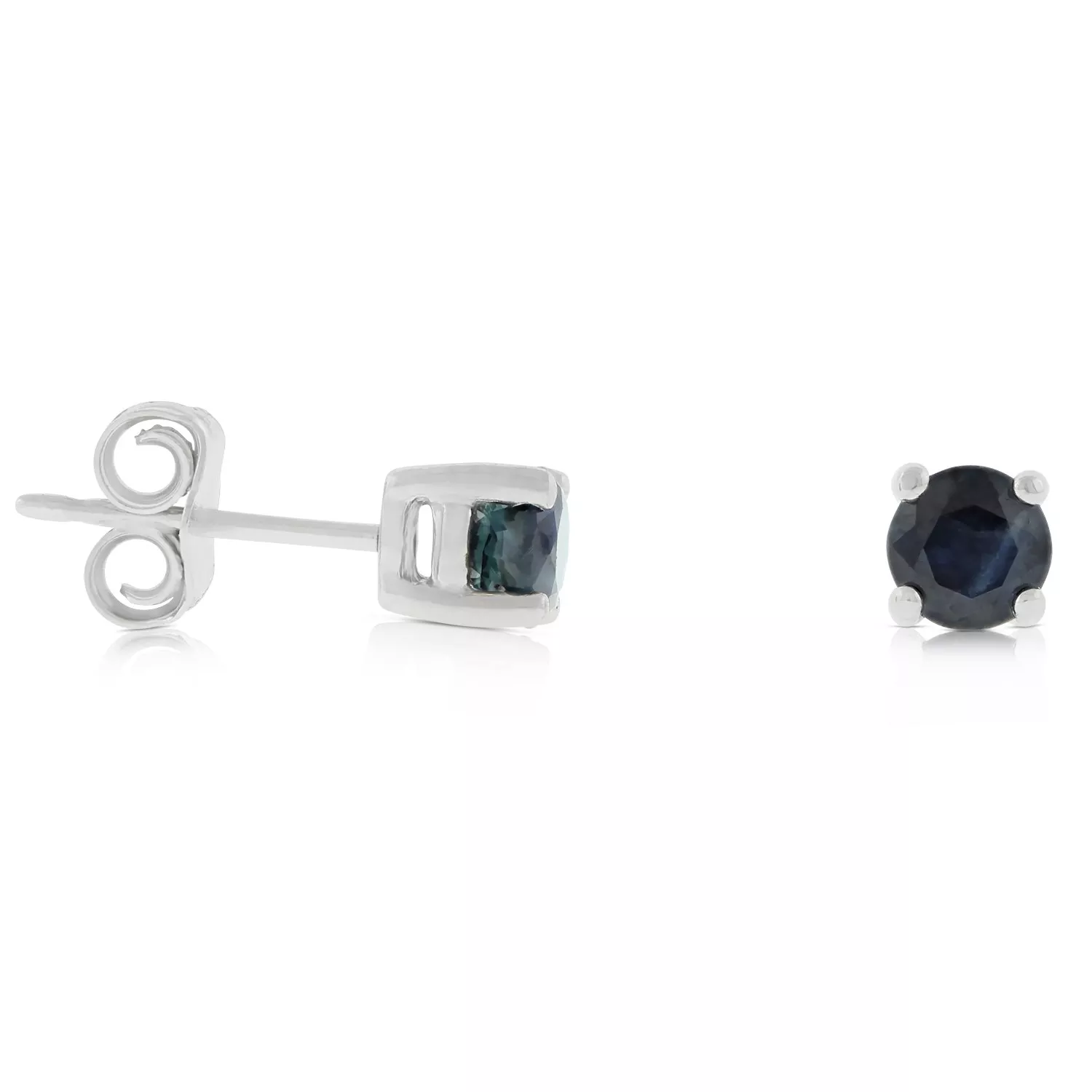 Sapphire Stud Earrings 14K