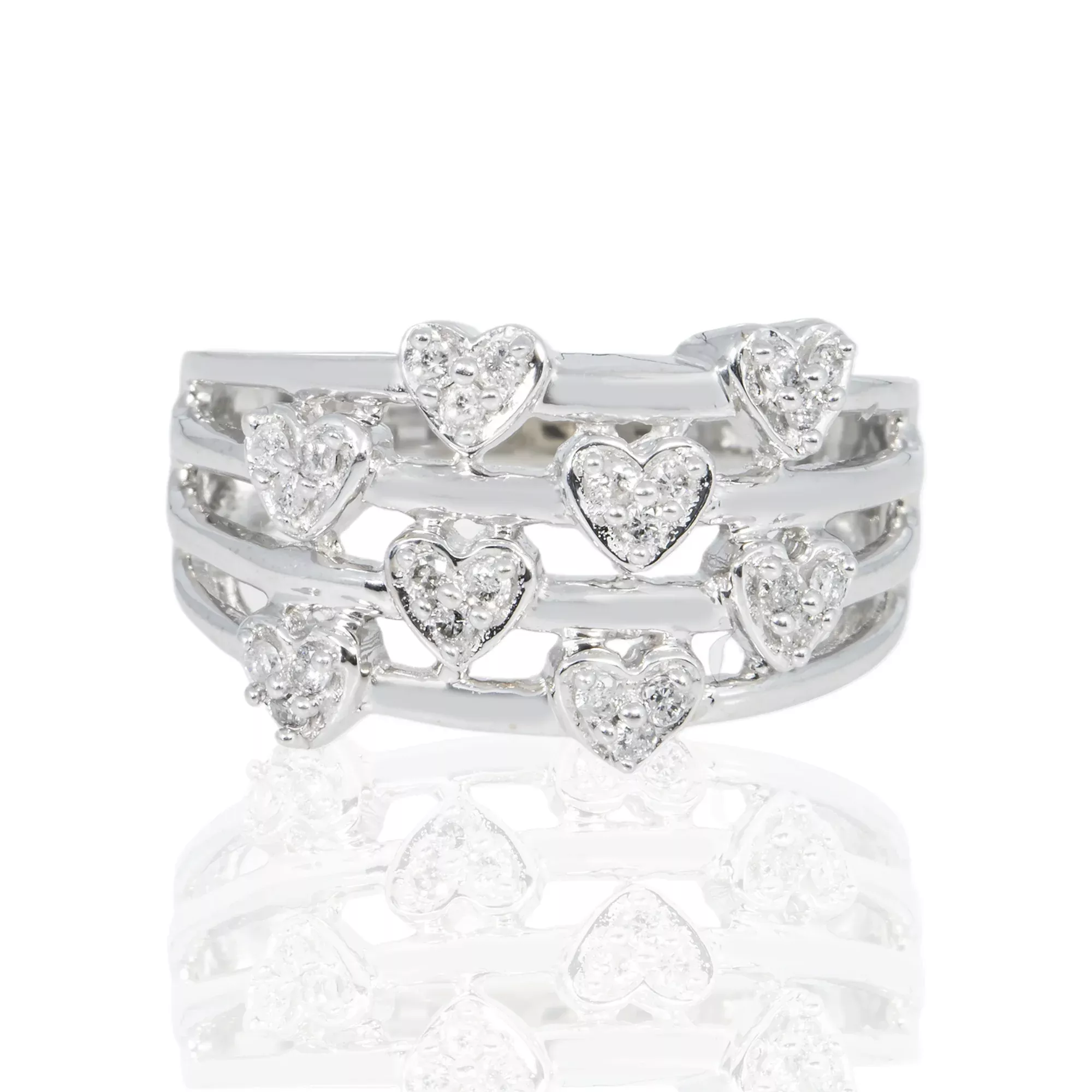 Scattered Hearts Ring .5 ctw