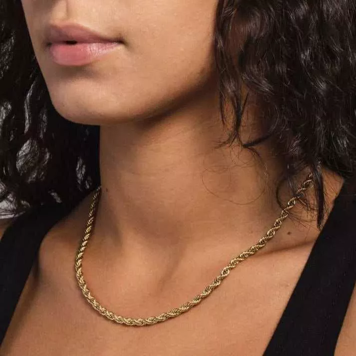 Solid Gold Rope Chain (4mm)