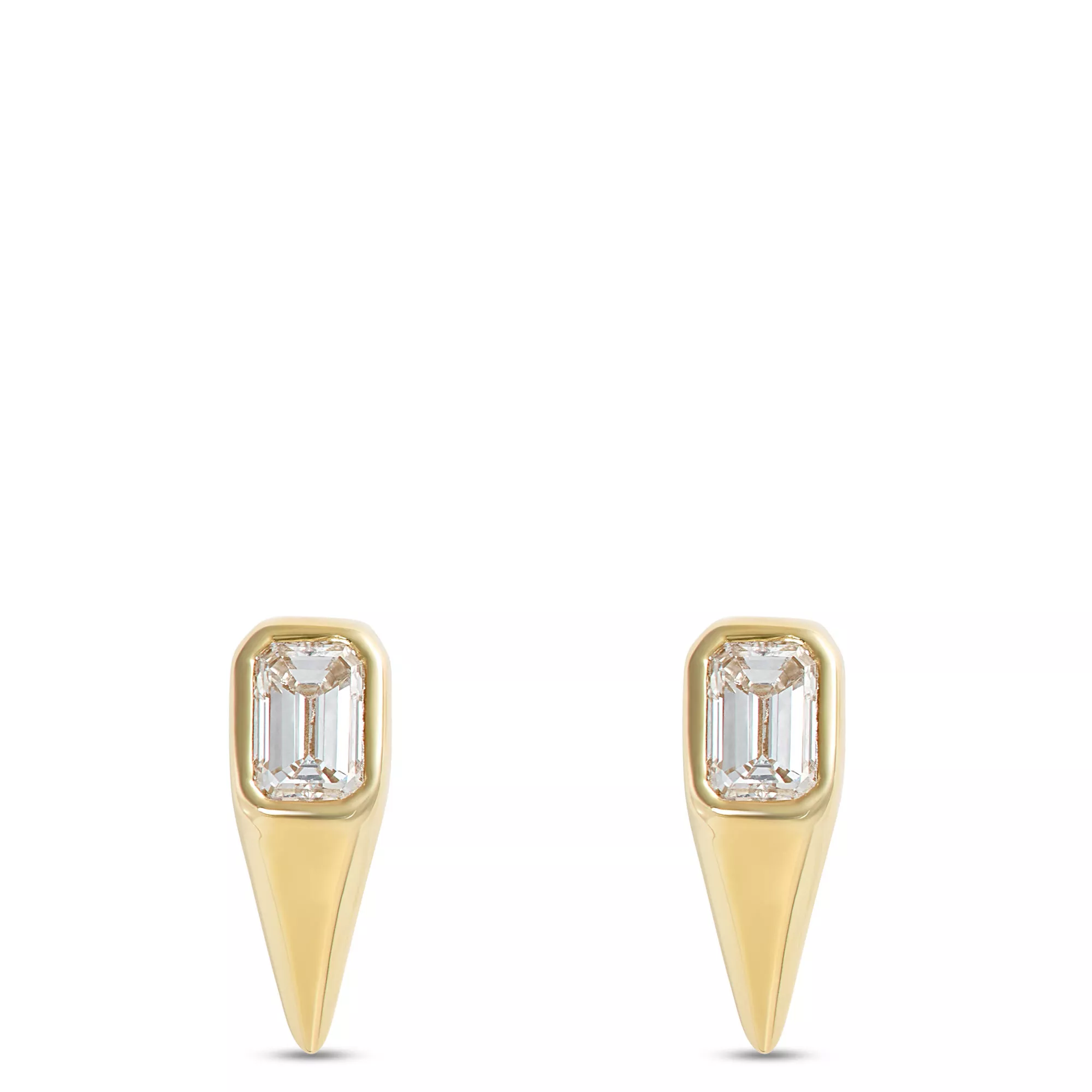 Teardrop Diamond Studs, ⅓ Total Carat Weight, 14K Yellow Gold