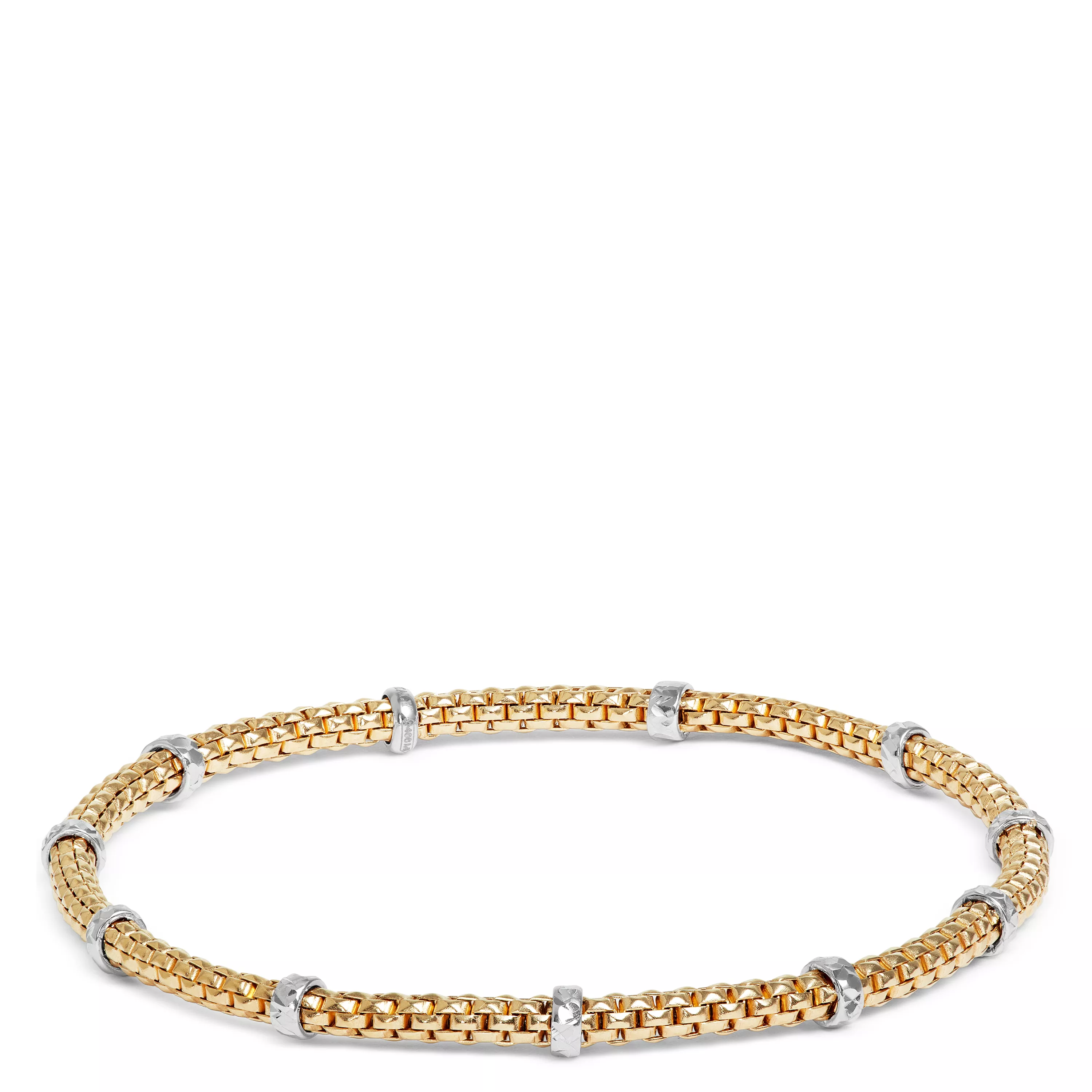 Toscano Popcorn Style Bracelet, 14K Yellow Gold