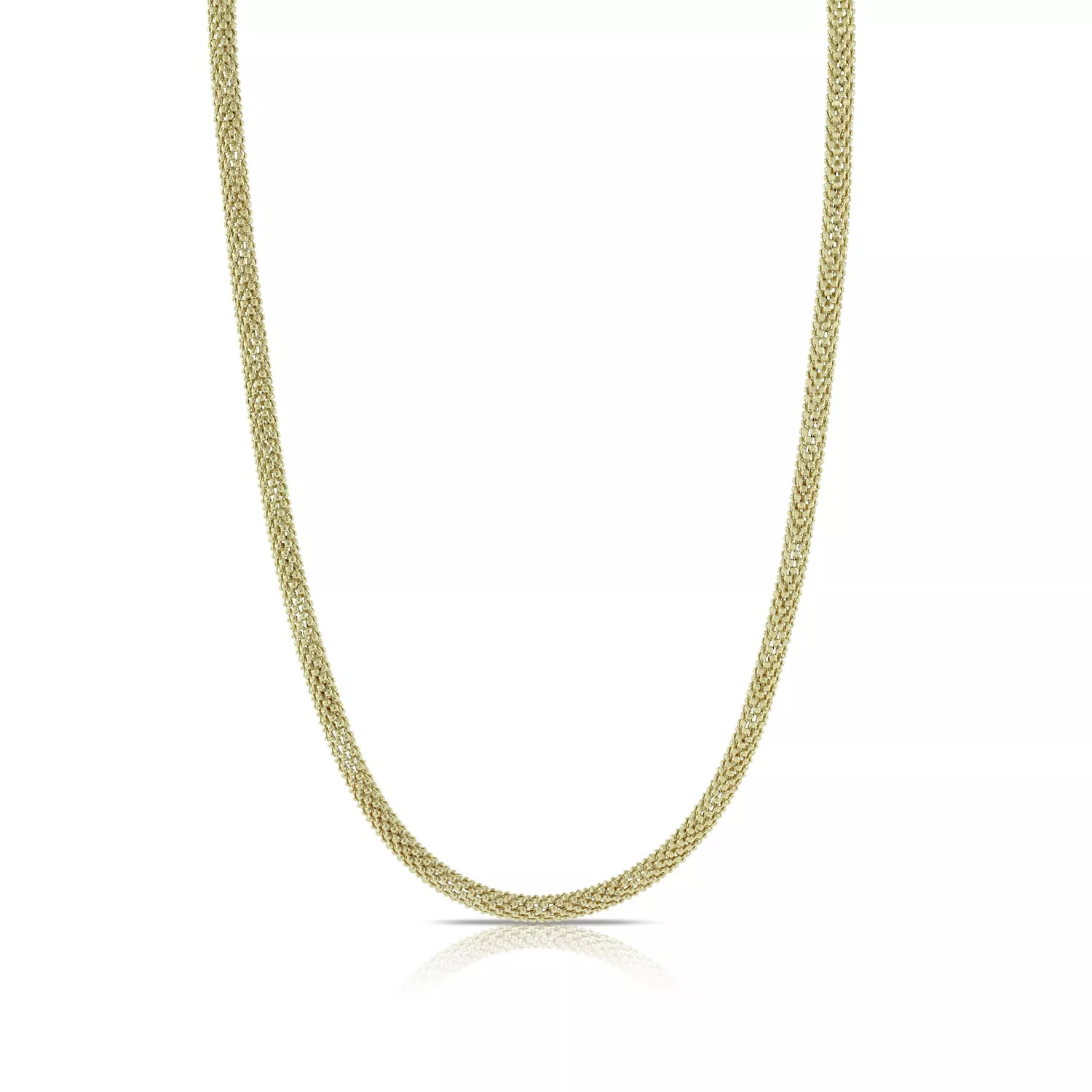 Toscano Round Popcorn Chain 14K, 18"