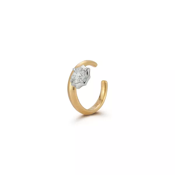 Two Tone Hanging Sophisticate Ear Cuff