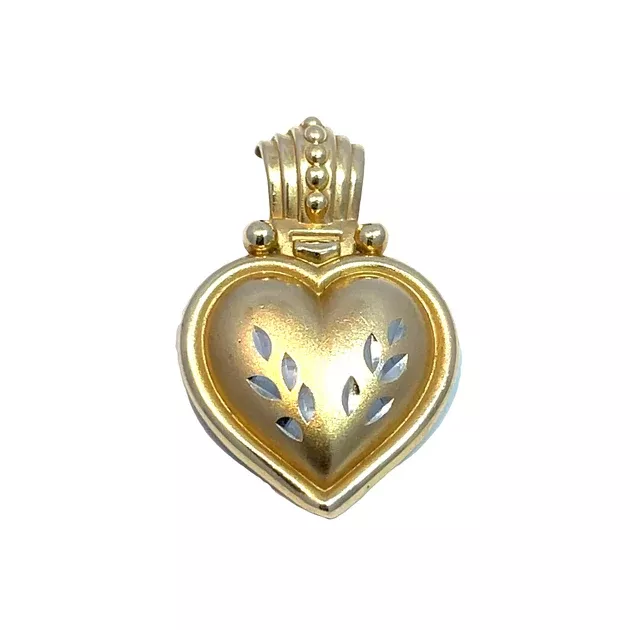 Vintage 14k Yellow Gold Heart Charm/Pendant