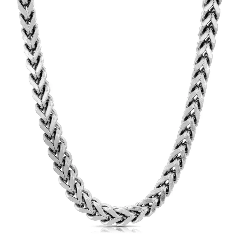 White Gold Franco Chain 6mm