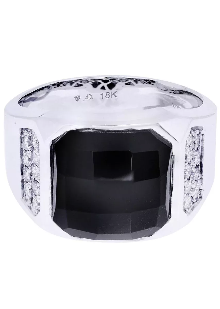 White Gold Pinky Diamond Ring| 0.37 Carats| 10.03 Grams