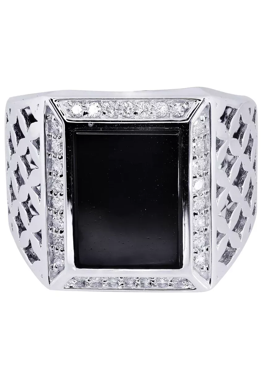 White Gold Pinky Diamond Ring| 0.44 Carats| 14.57 Grams