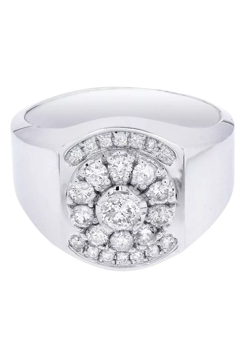 White Gold Pinky Diamond Ring| 0.9 Carats| 9.05 Grams