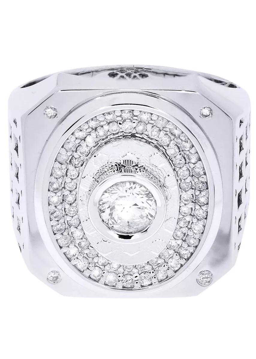 White Gold Pinky Diamond Ring| 1 Carats| 17.096 Grams