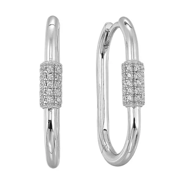 White Sterling Silver Earrings