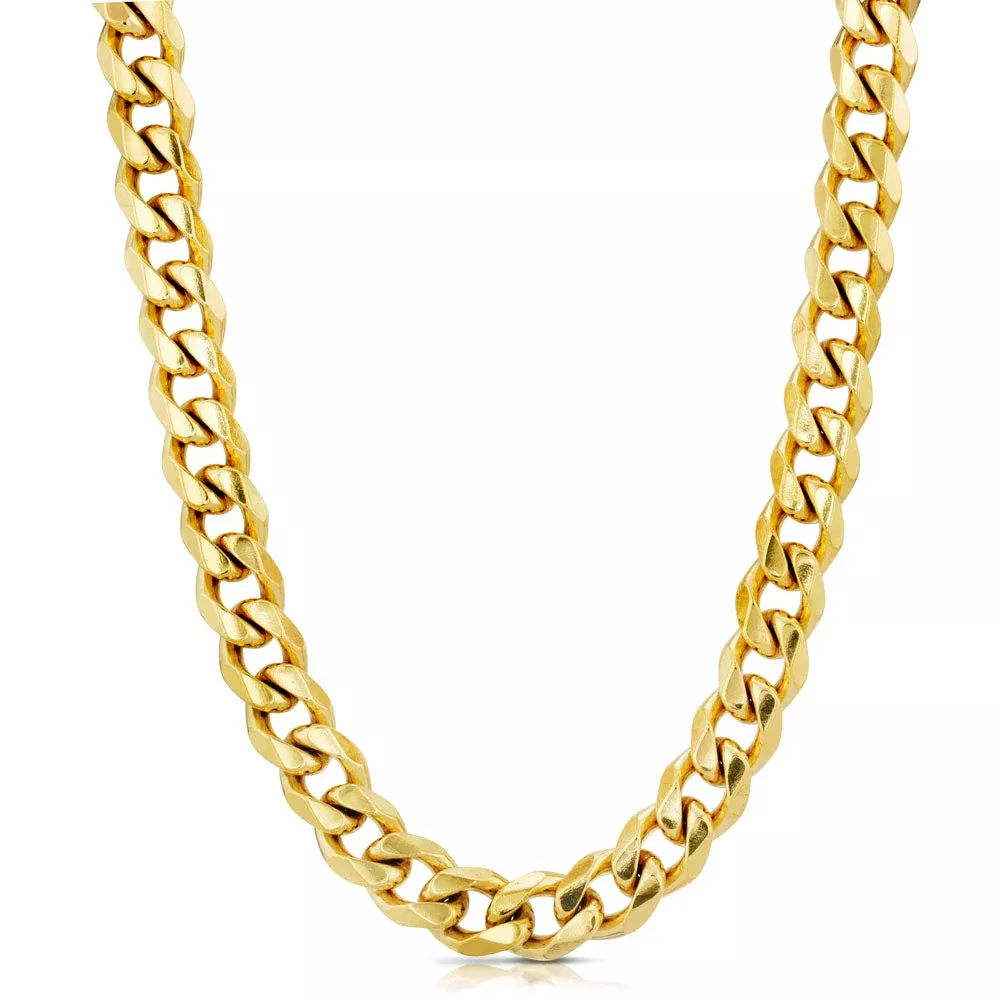 Women's Flat Edge Cuban Link Chain