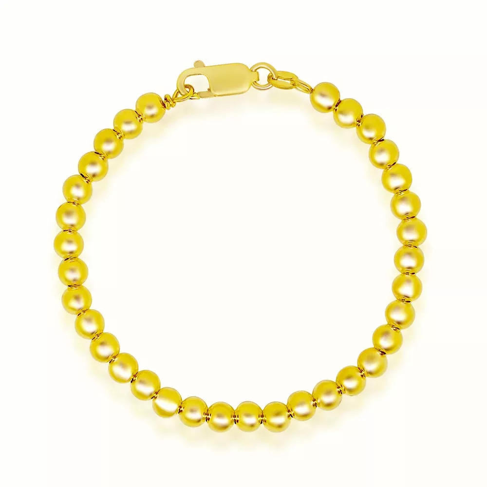 Women's Vermeil Beaded Bracelet