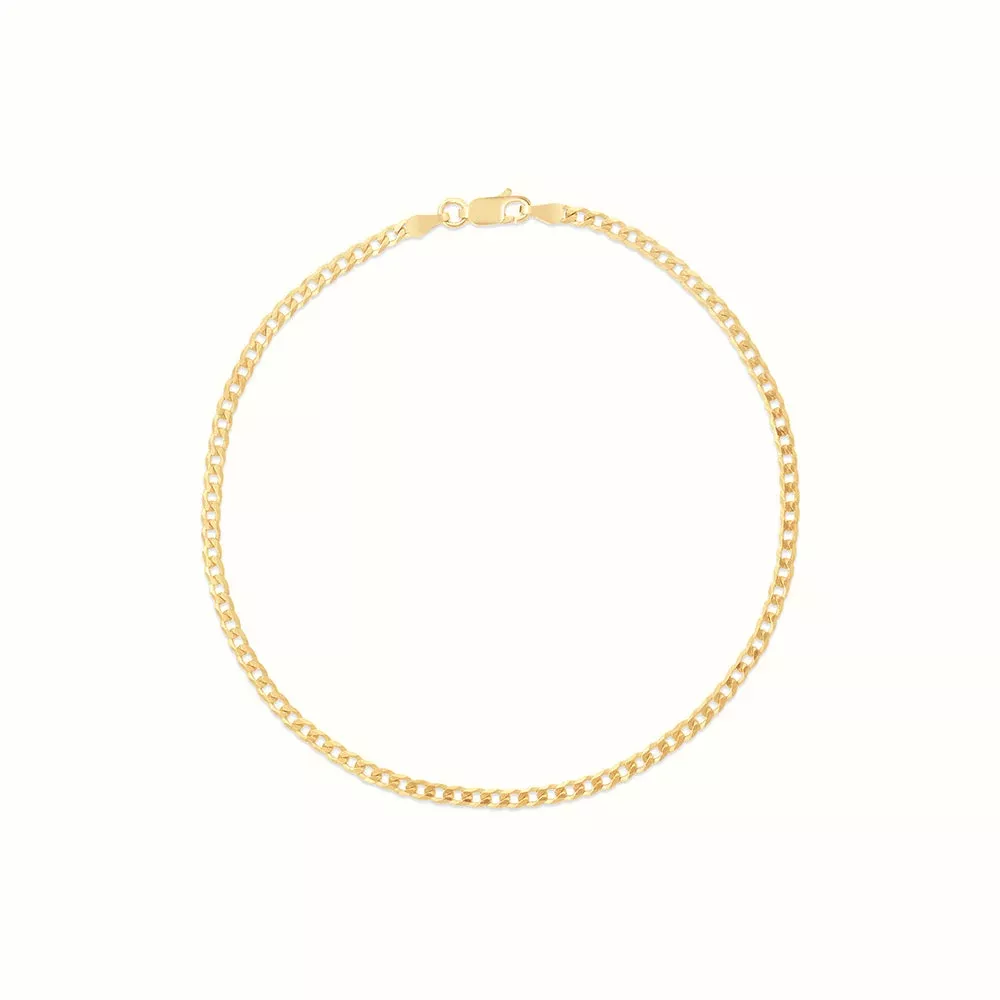 Women's Vermeil Cuban Anklet