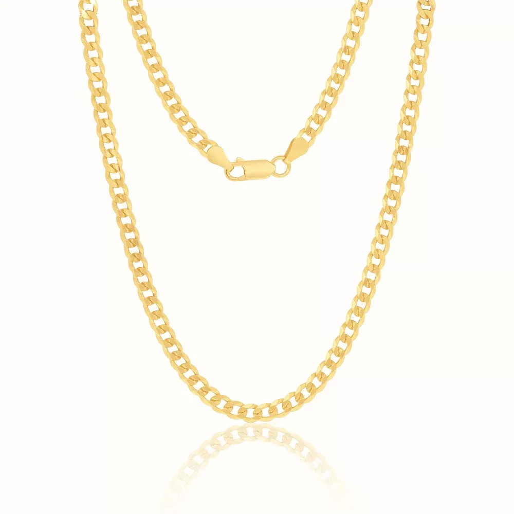 Women's Vermeil Curb Cuban Chain