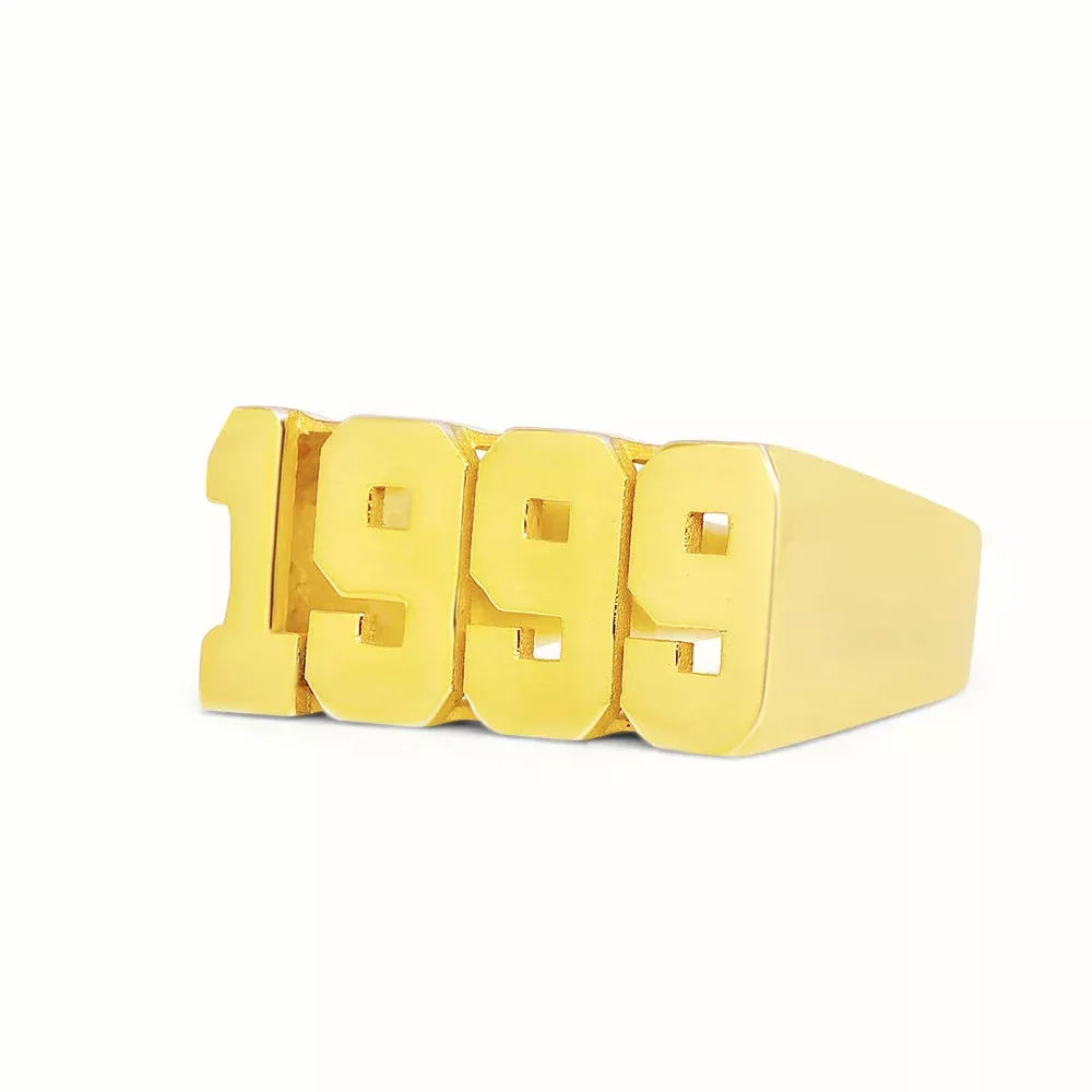 Women's Vermeil Custom Year Ring