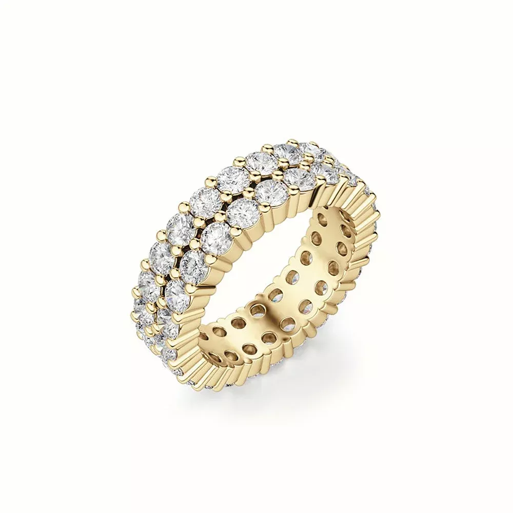 Women's Vermeil Dual Diamond Eternity Ring