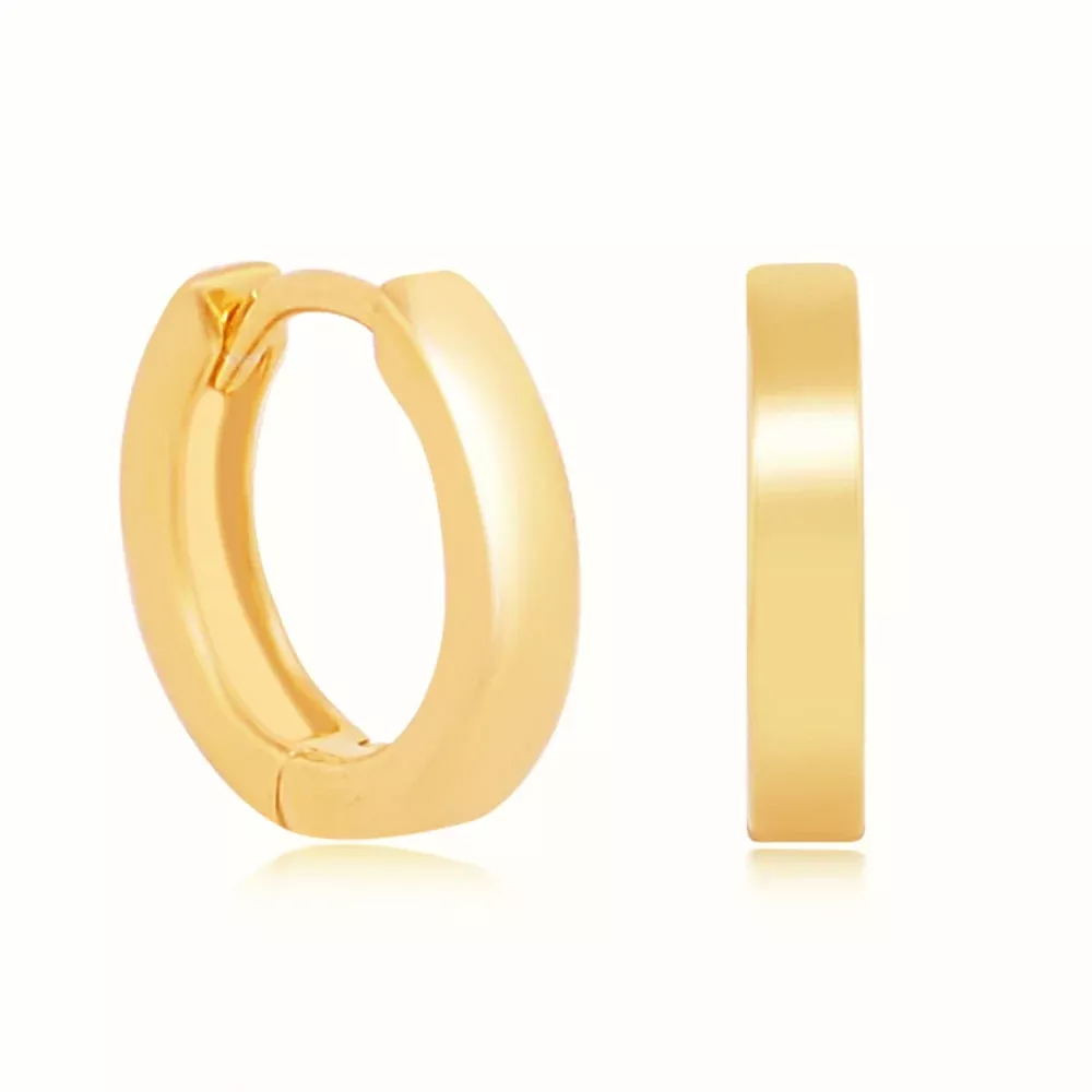 Women's Vermeil EE Small Hoop Earrings