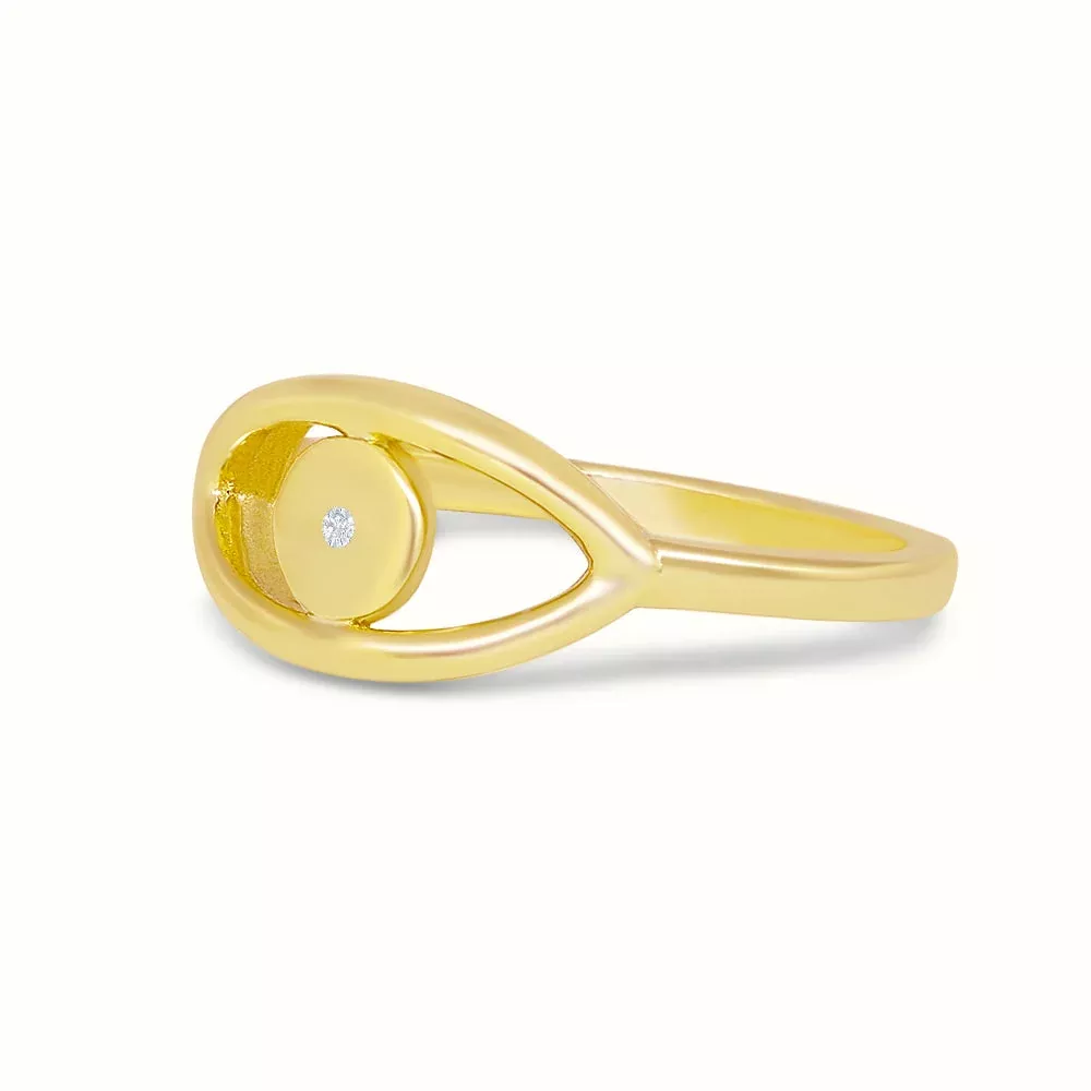 Women's Vermeil Evil Eye Ring