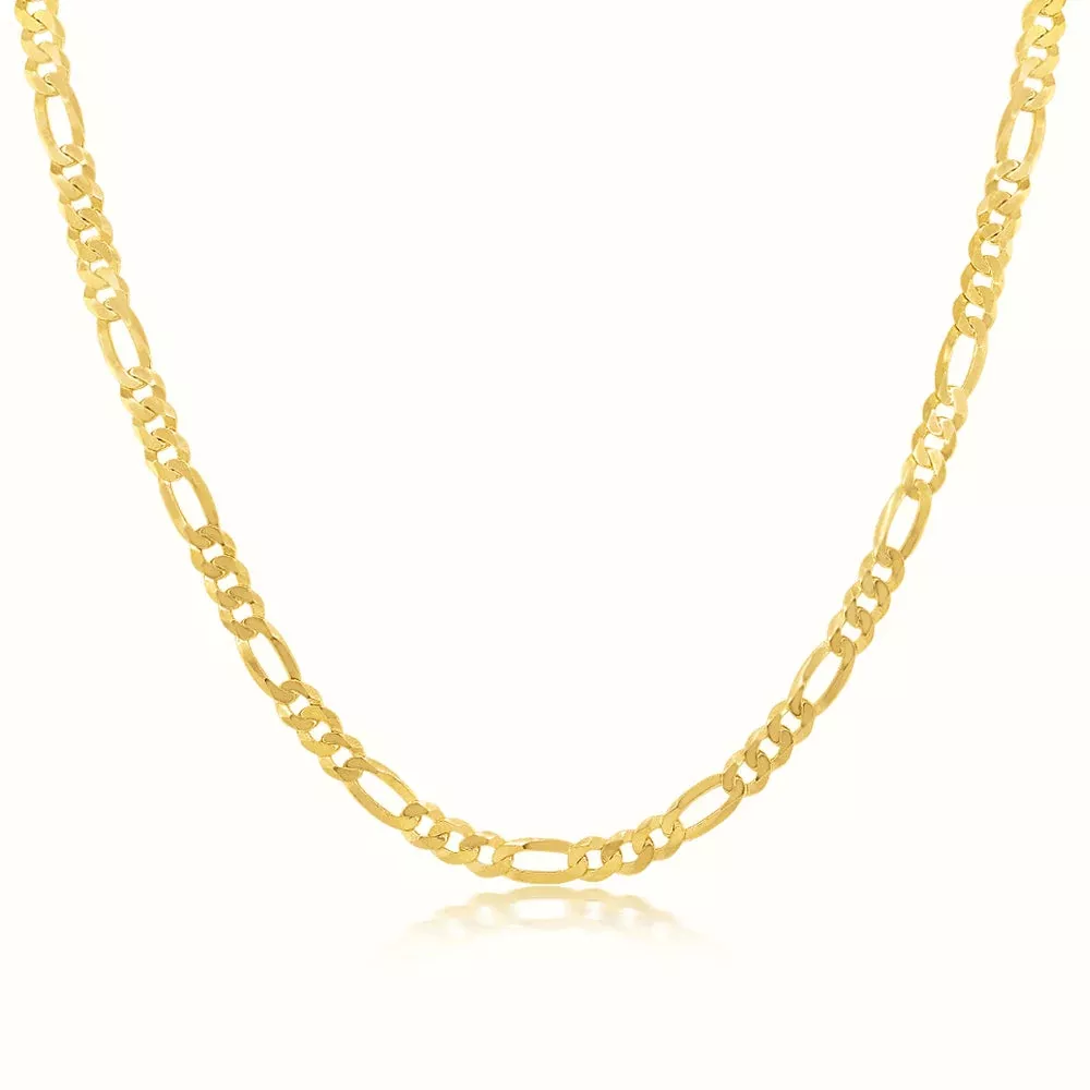 Women's Vermeil Figaro Chain 5mm