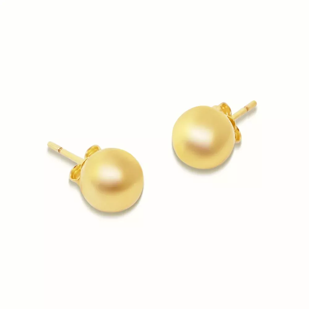 Women's Vermeil Globe Studs