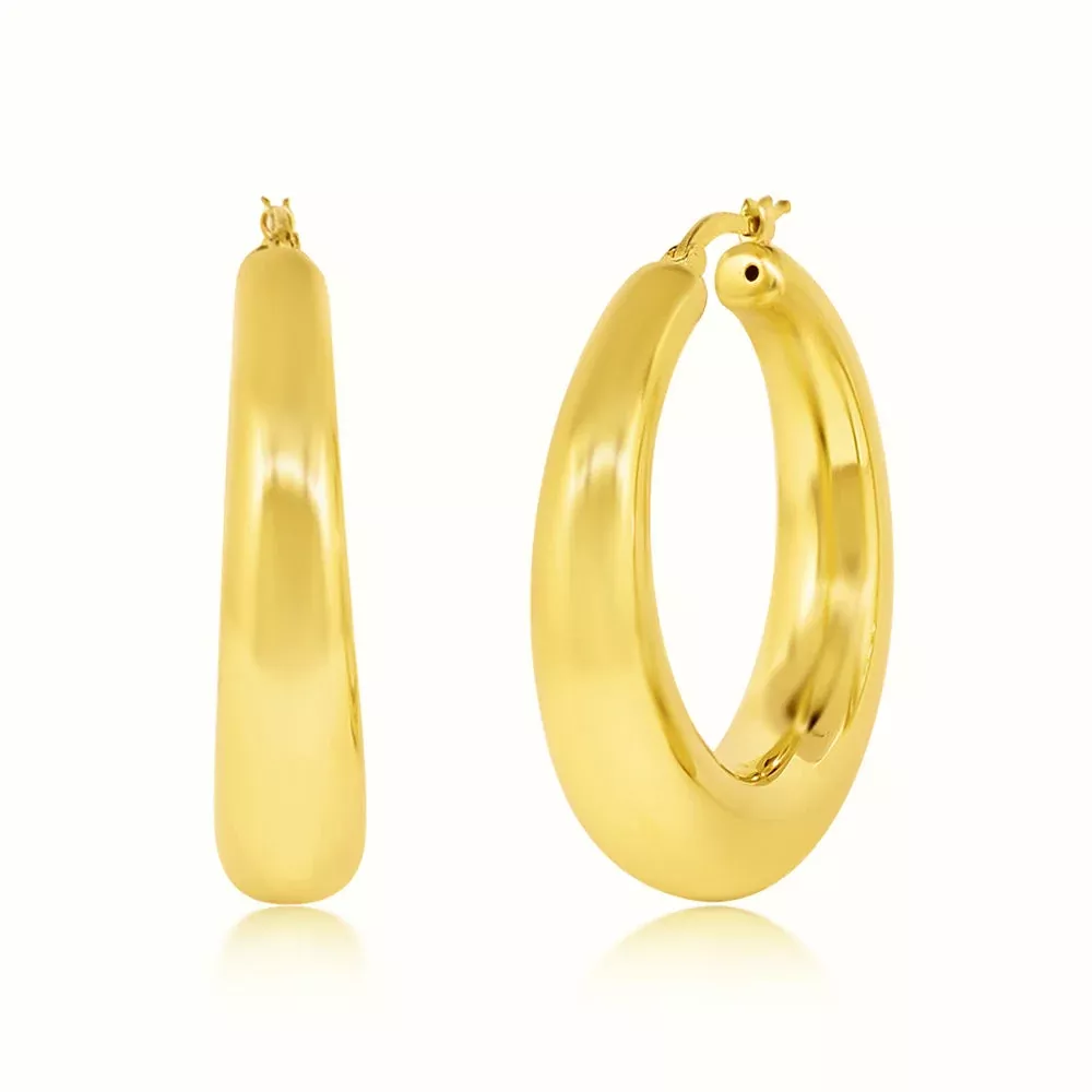 Women's Vermeil Hoops Earrings