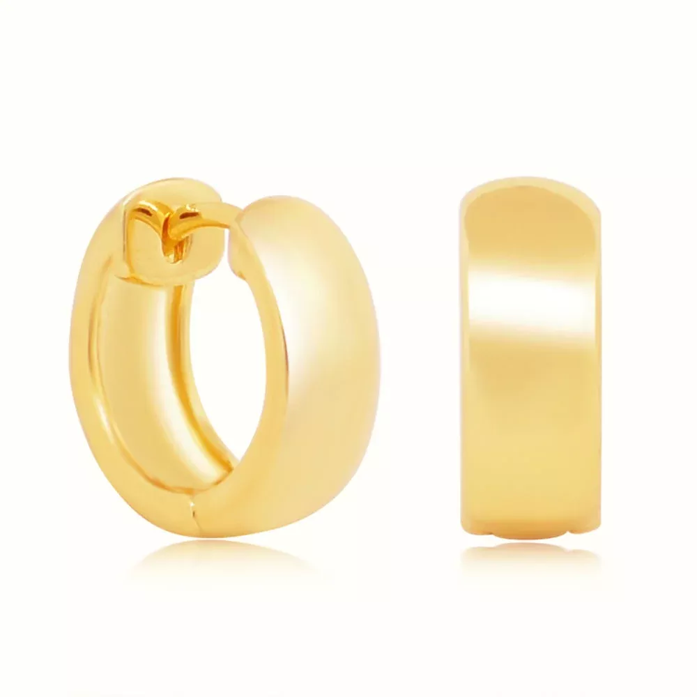 Women's Vermeil Mini Chunky Hoops Earrings