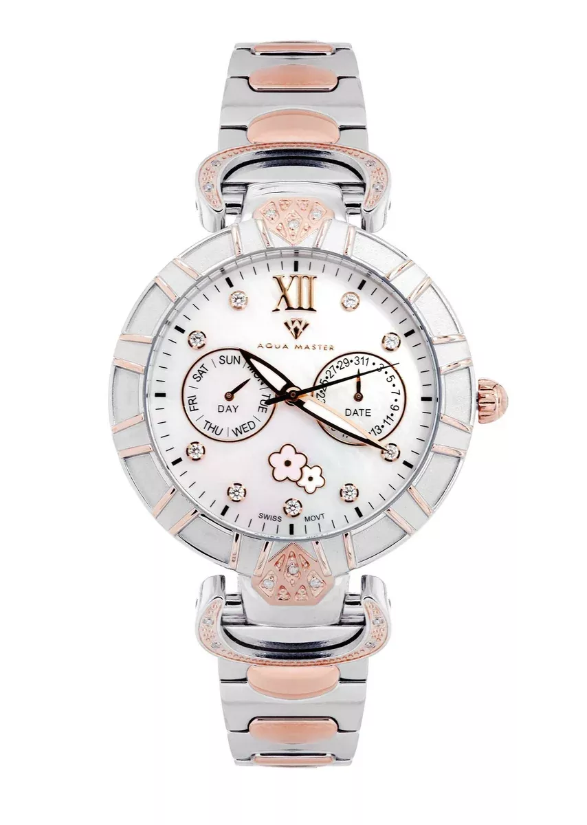 Womens Rose Gold Tone Diamond Watch | Appx 0.14 Carats