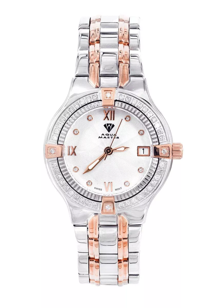 Womens Rose Gold Tone Diamond Watch | Appx 0.64 Carats