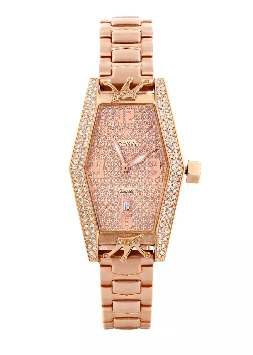Womens Rose Gold Tone Diamond Watch | Appx1.5 Carats
