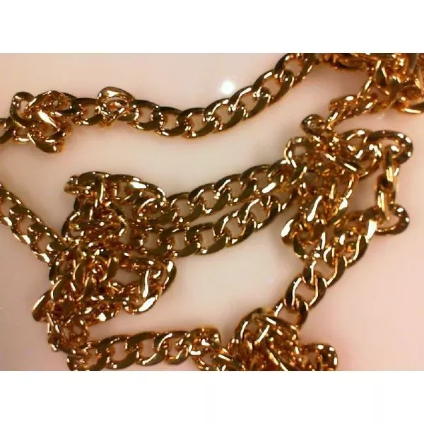 Yellow Stainless Steel Men's Necklace 26"